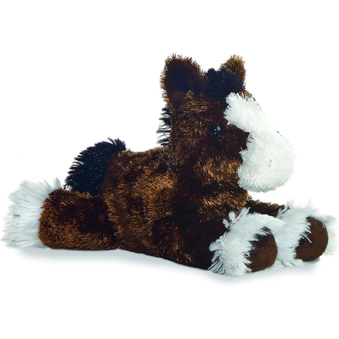 Aurora Mini Flopsie Clydes Clydesdale Horse 8-Inch Stuffed Animal