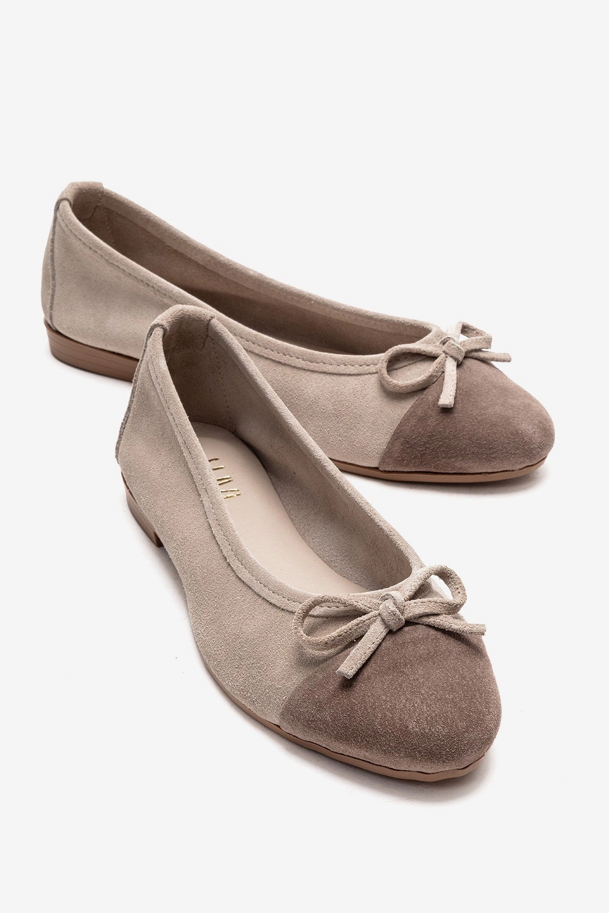 Forever & Always Womens Boleo Leather Ballet Flats