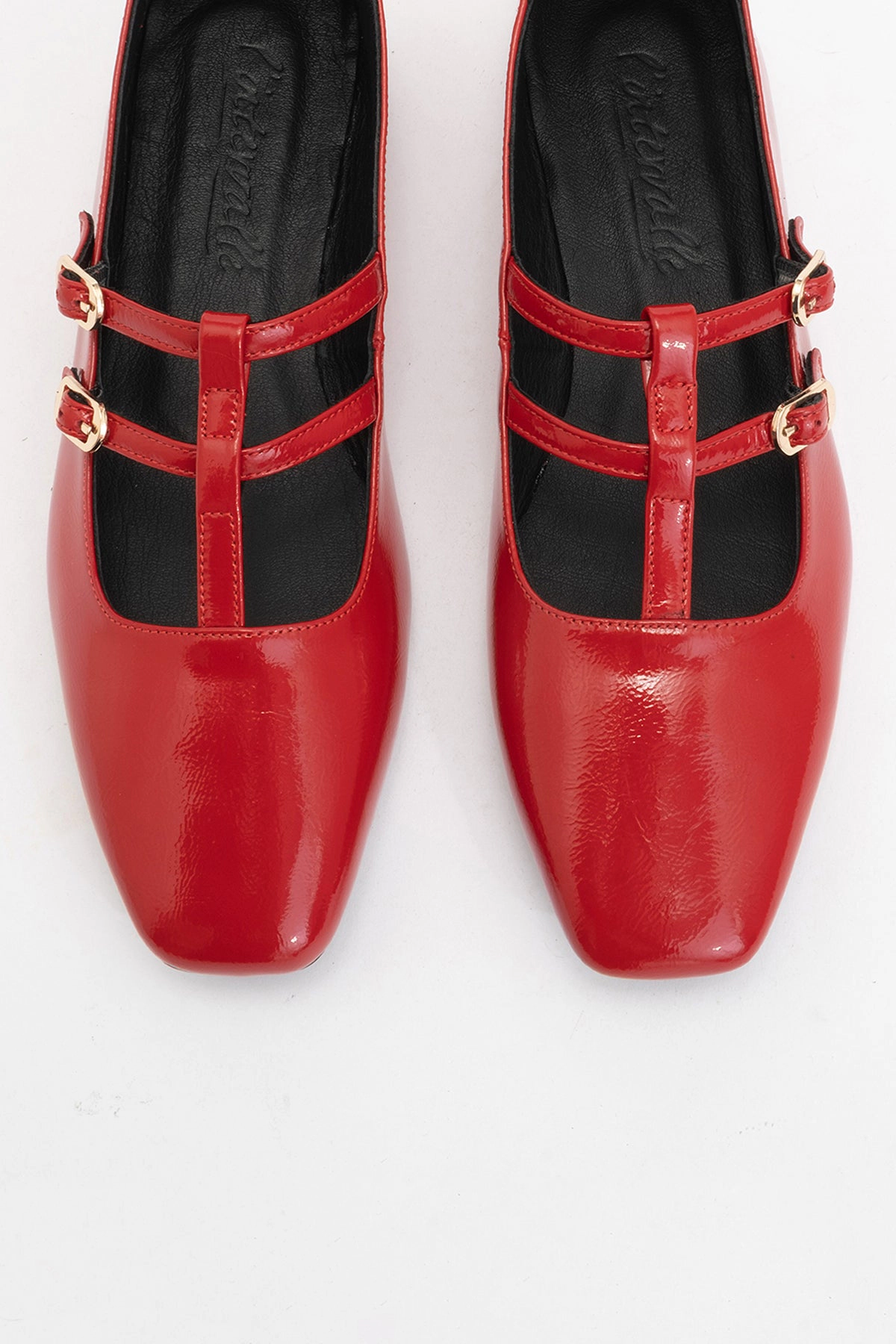 Forever & Always Womens Starling Leather Mary Jane Flats