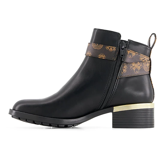 Andrea Womens Fashion Booties With Ankle Buckle