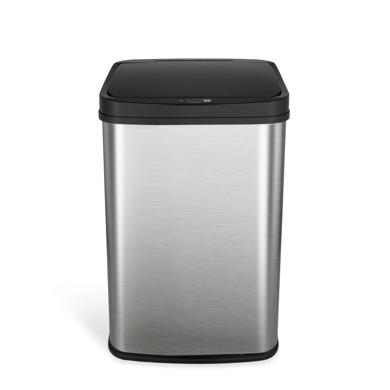 Ninestars Rectangular 13.2-Gallon Stainless Steel Motion Sensor Trash Can