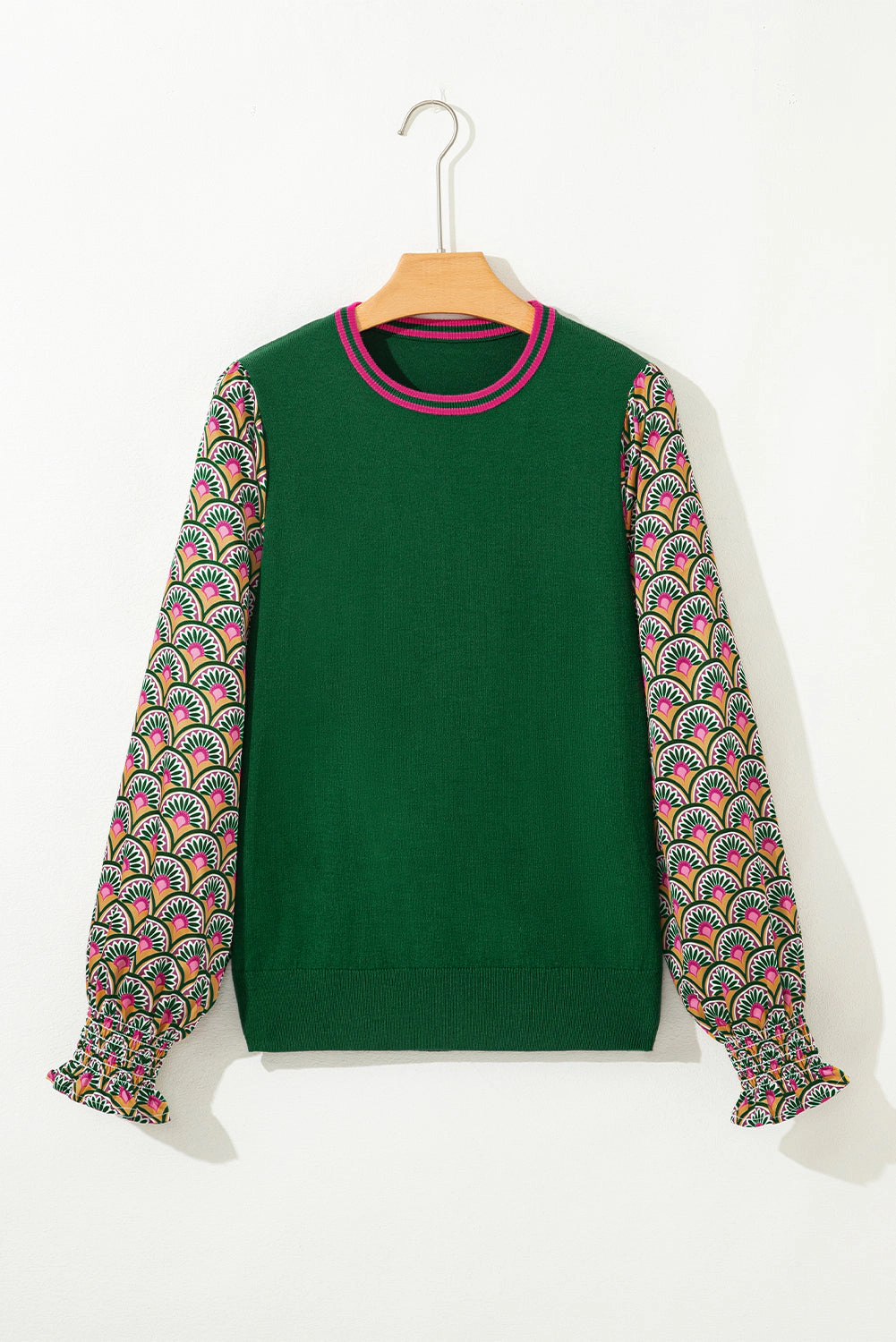 Threaded Pear Women's Amari Cuff Puff Sleeve Sweater