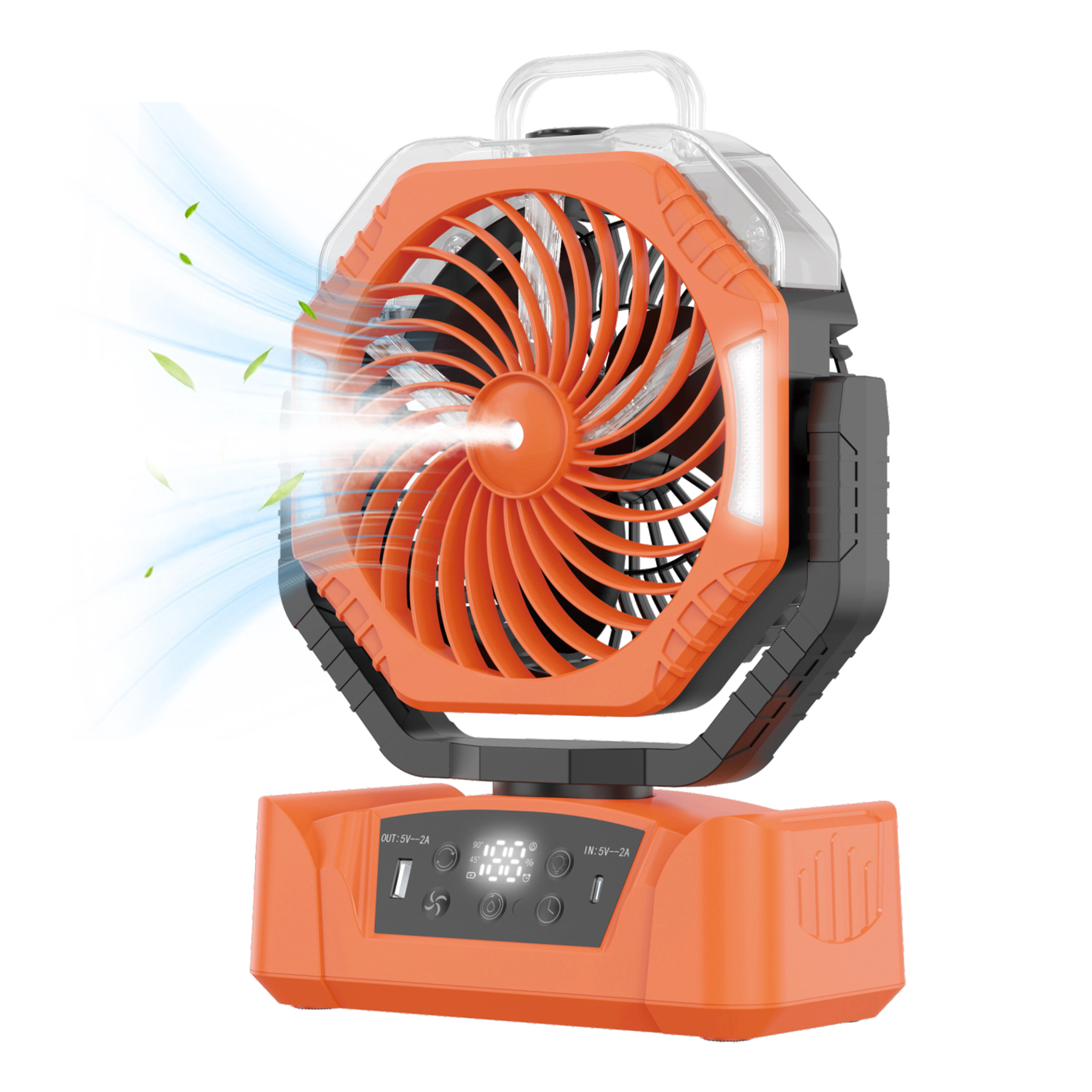 Sonicgrace Portable Outdoor Misting Fan 20000mAh Recharge