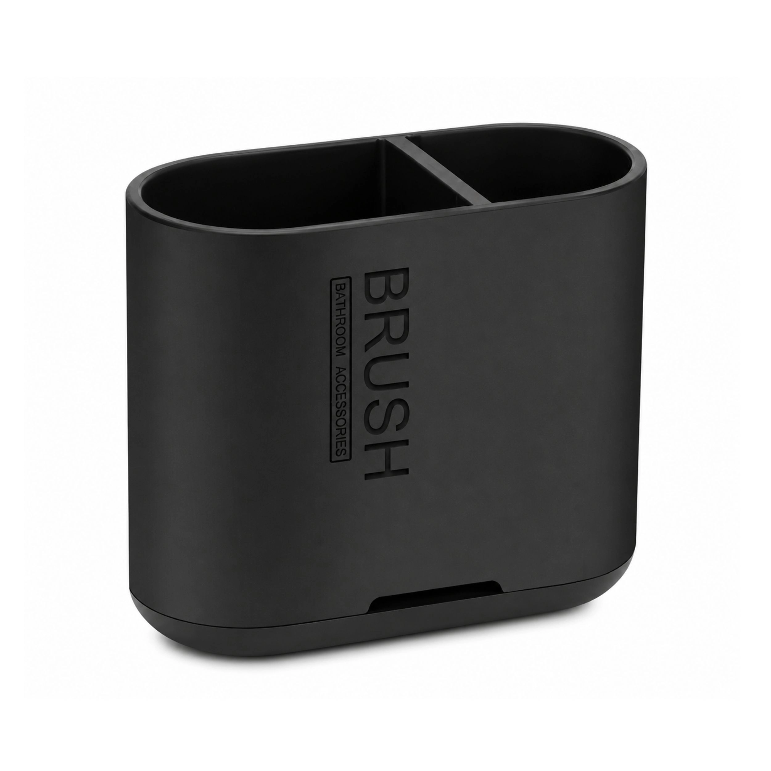 Stock Preferred 2 Slot Plastic Toothbrush and Toothpaste Holder with Drainage