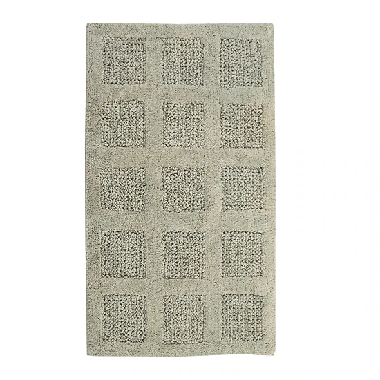 Square Honeycomb 100% Cotton Reversible Bath Rug by Knightsbridge