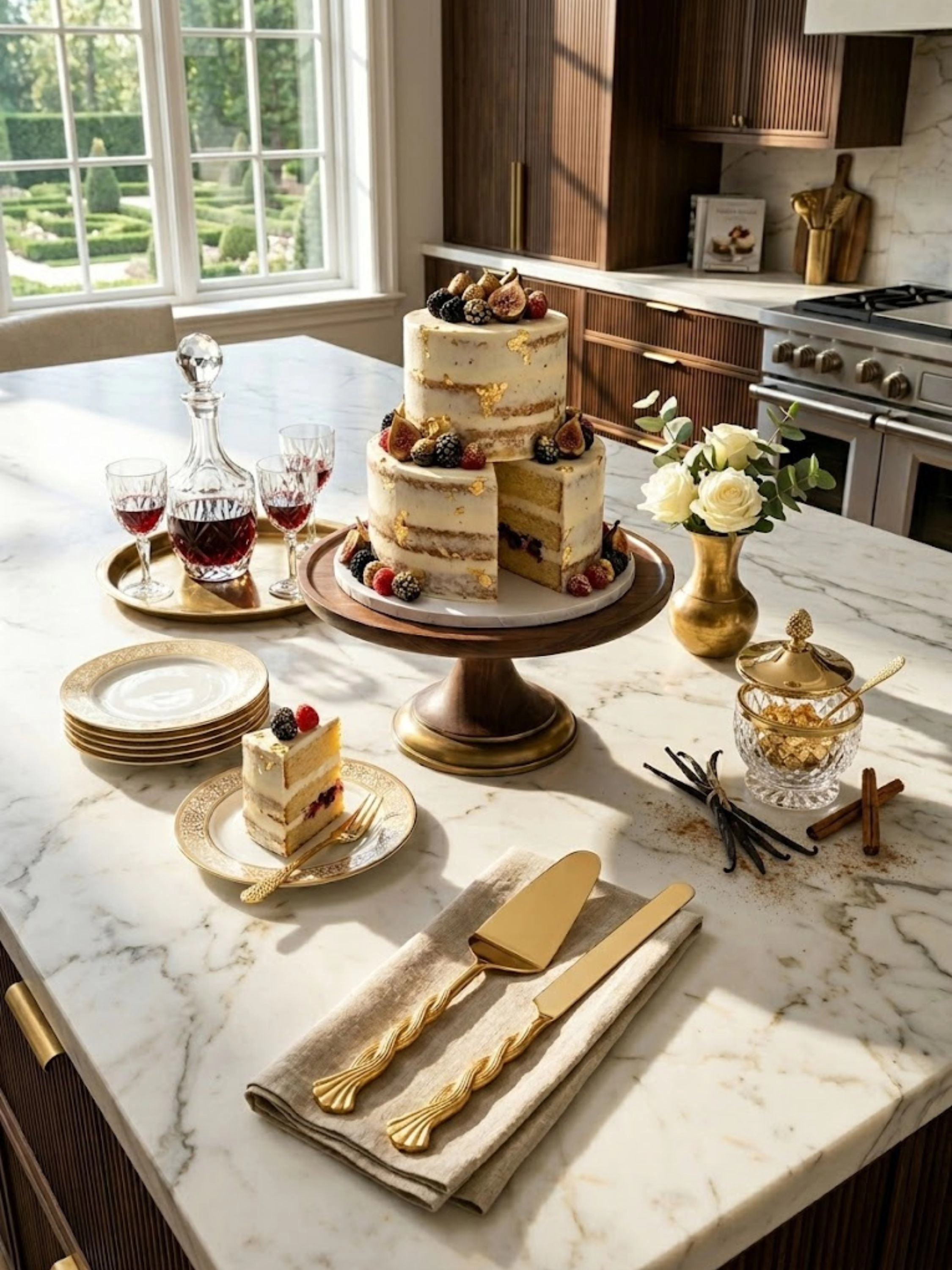 GAURI KOHLI Santiago Cake Servers