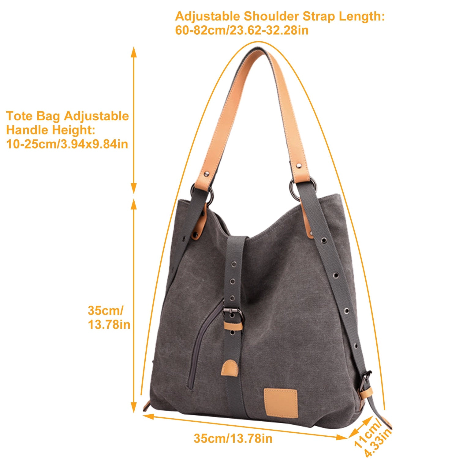 N' POLAR Unisex Convertible Canvas Tote Bag