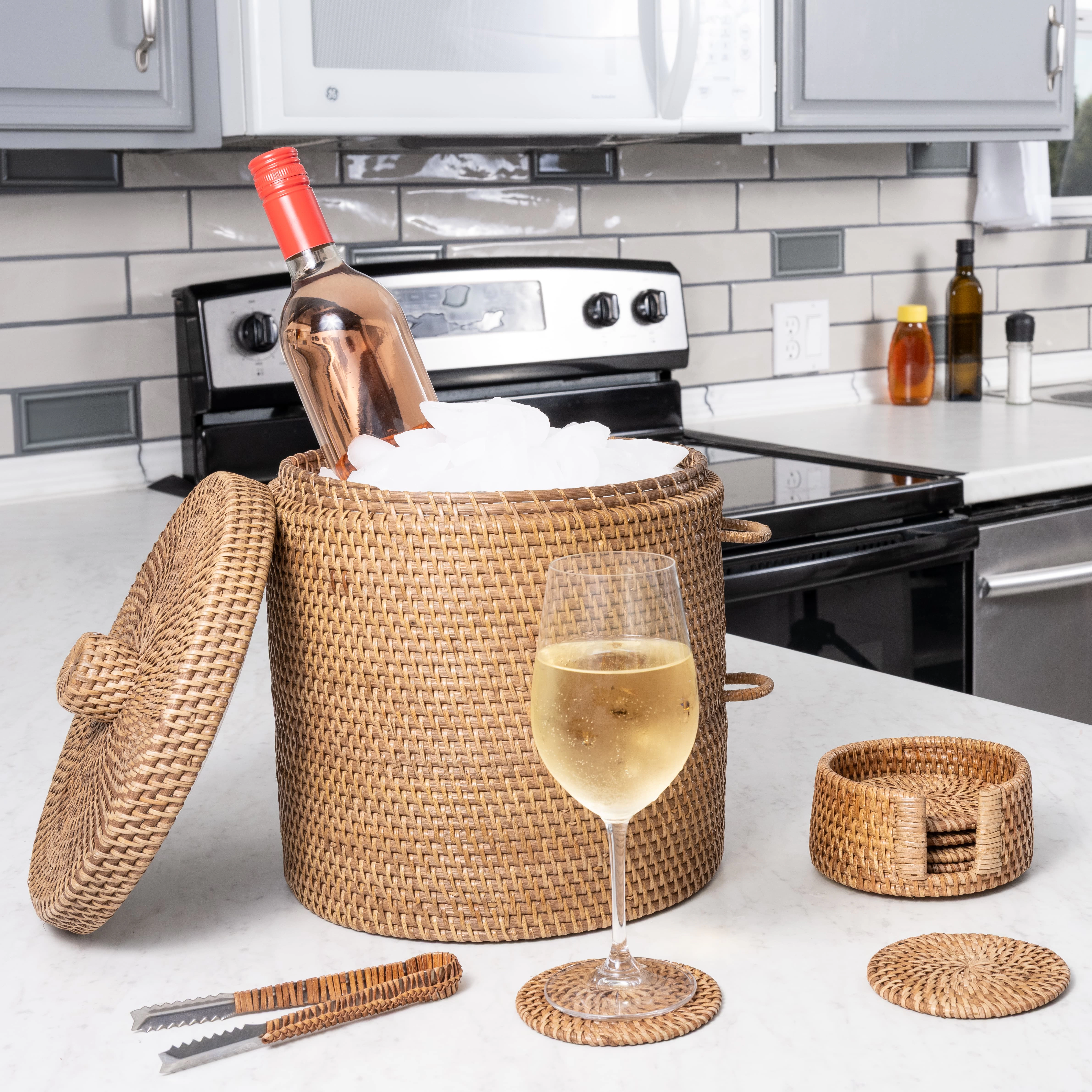Saboga Home™ Ice Bucket with Tongs