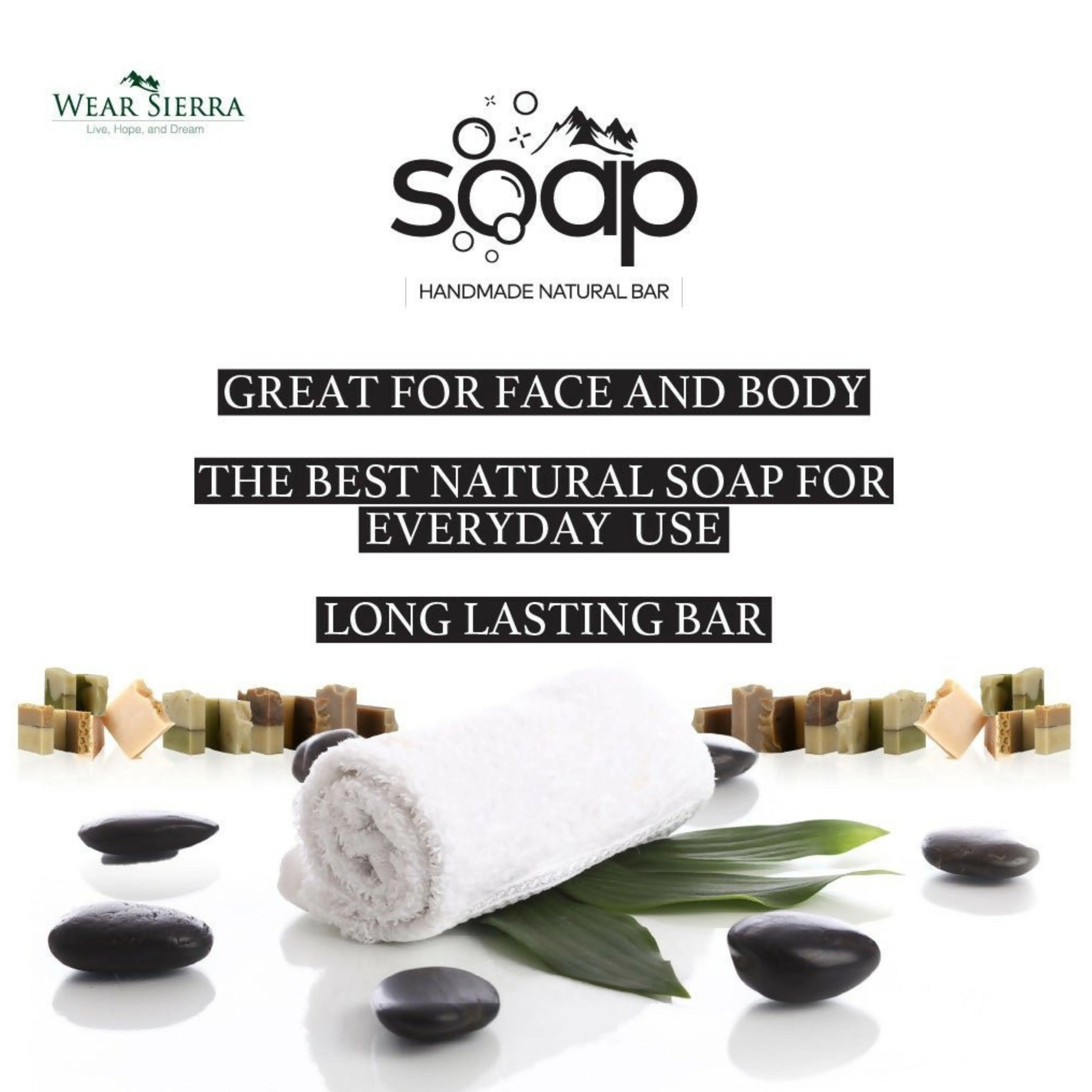 Wear Sierra Kojic and Hyaluronic Acid Bar Soap Pack Of