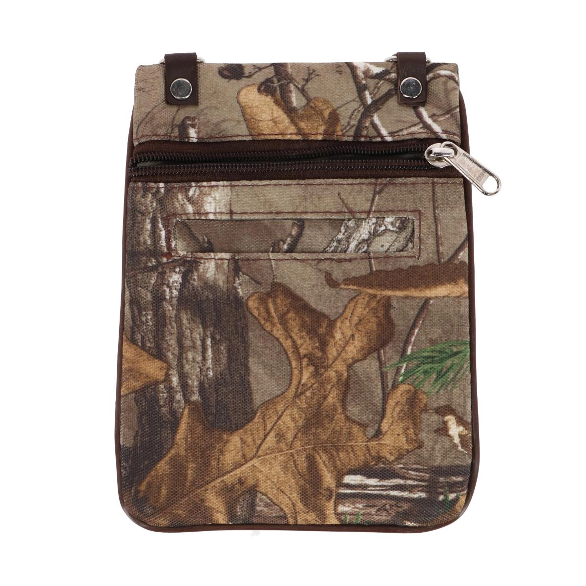 CTM Men's Realtree Camo Crossbody Bag