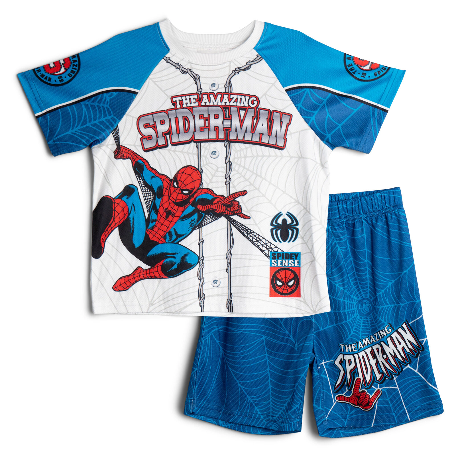 Marvel Boys' 2-Piece Athletic Tee and Shorts Set