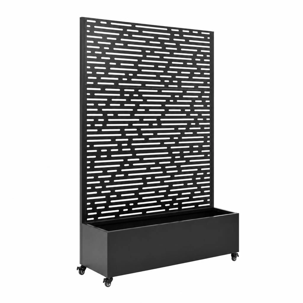 WOW PIONEER Tall Freestanding Metal Garden Planter