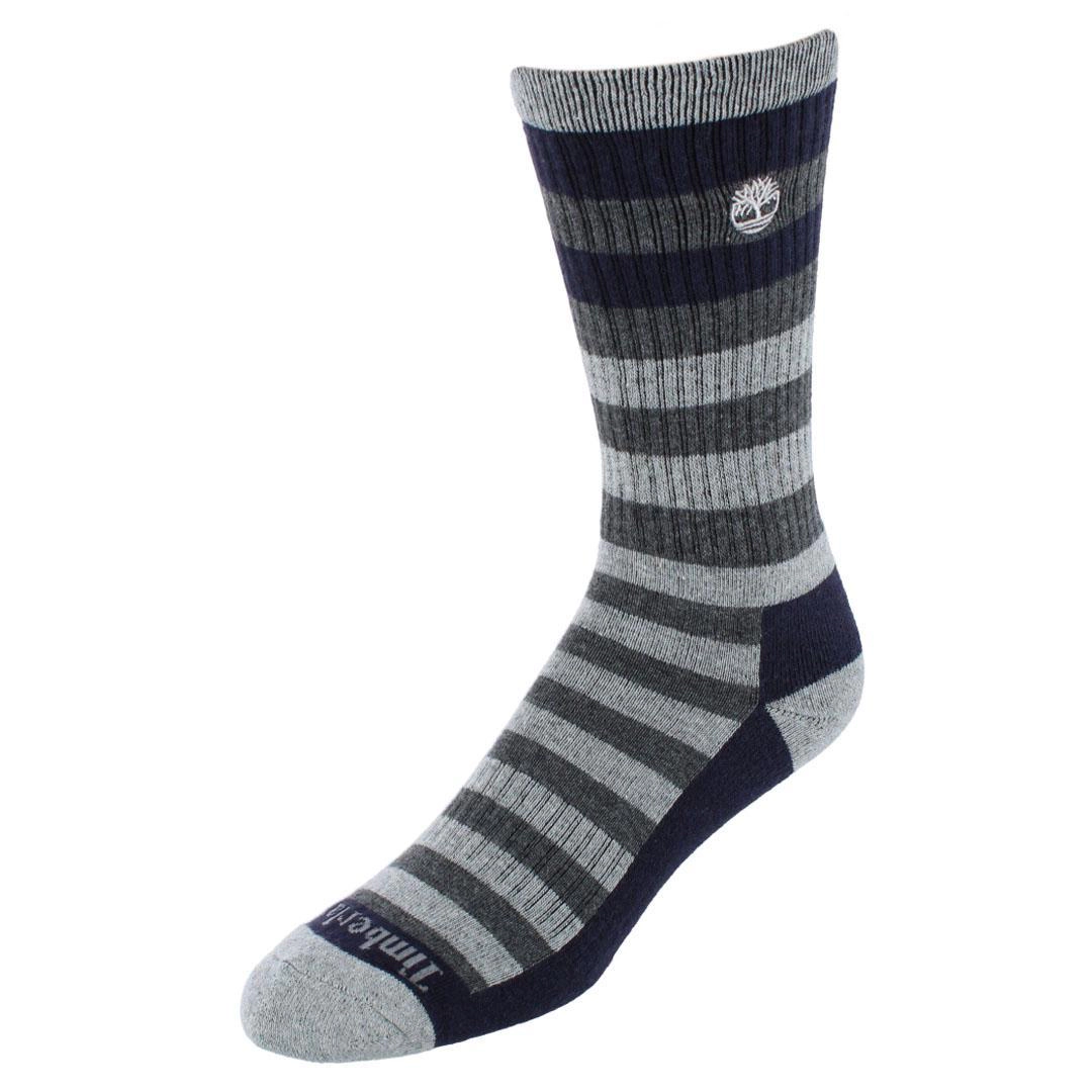 Timberland Men's Comfort Cushioned Cotton Blend Crew Socks (3 Pair Pack)