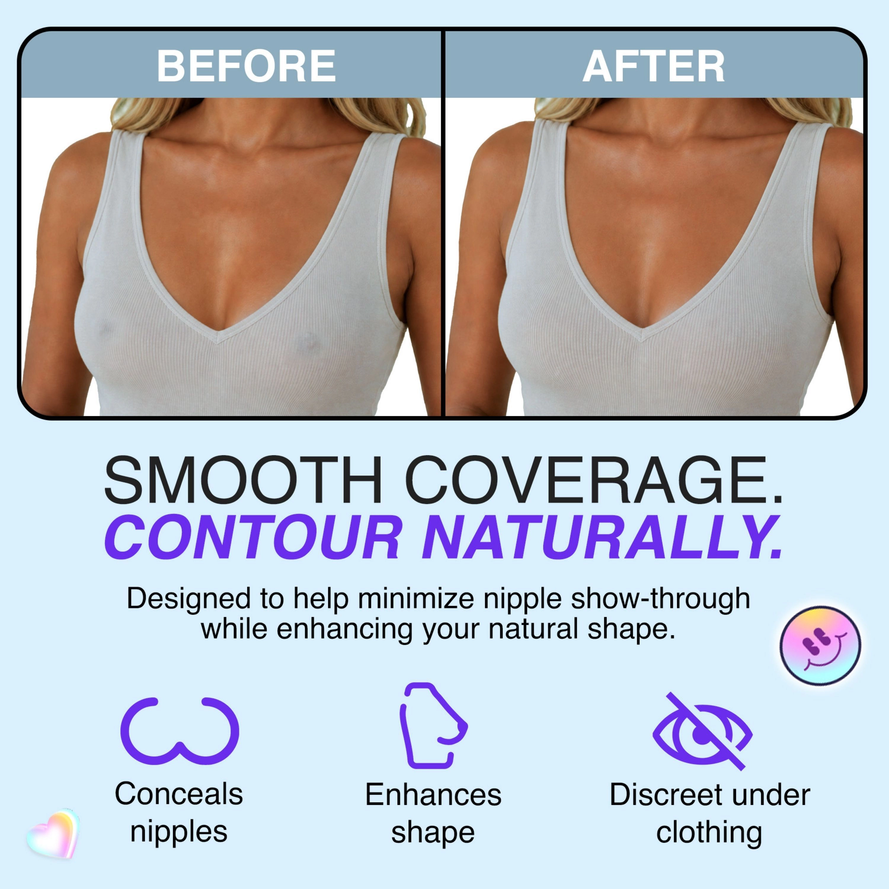 LECHERY Women's Skingrip Triangle Nipple Covers Reusable Silicone Beast Pasties