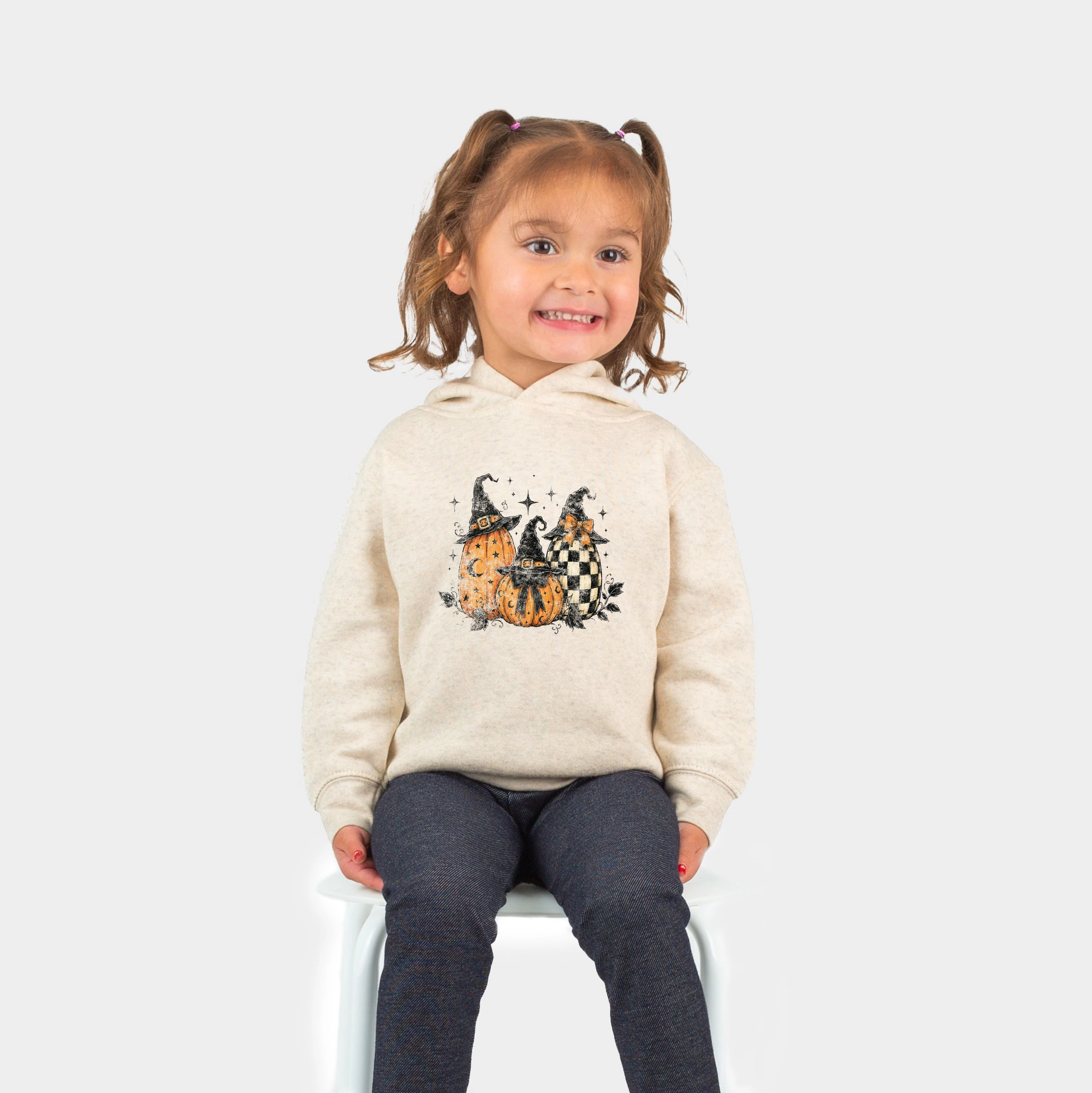 The Juniper Shop - Toddler Hoodie Witch Hat Pumpkins