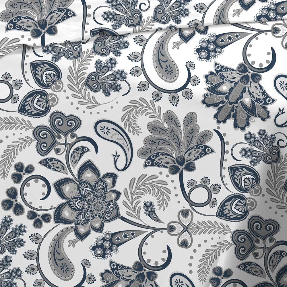 RT Designers Collection Jacobean Organic Cotton Ultra Soft Printed Sheet Set Multi Queen