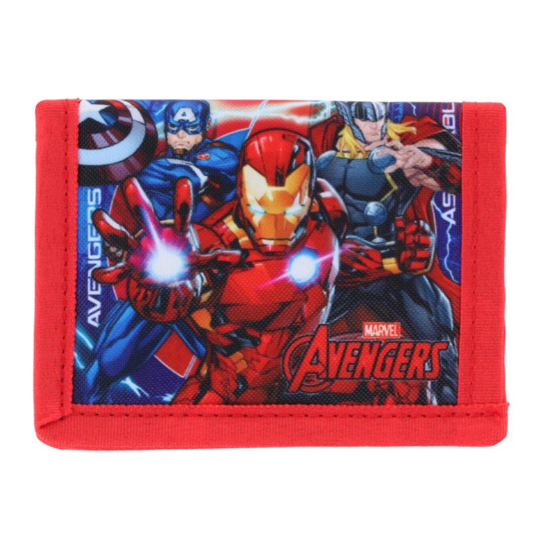 CTM Kid's Marvel Avengers Dooms Day Hook & Loop Closure  Fold Wallet