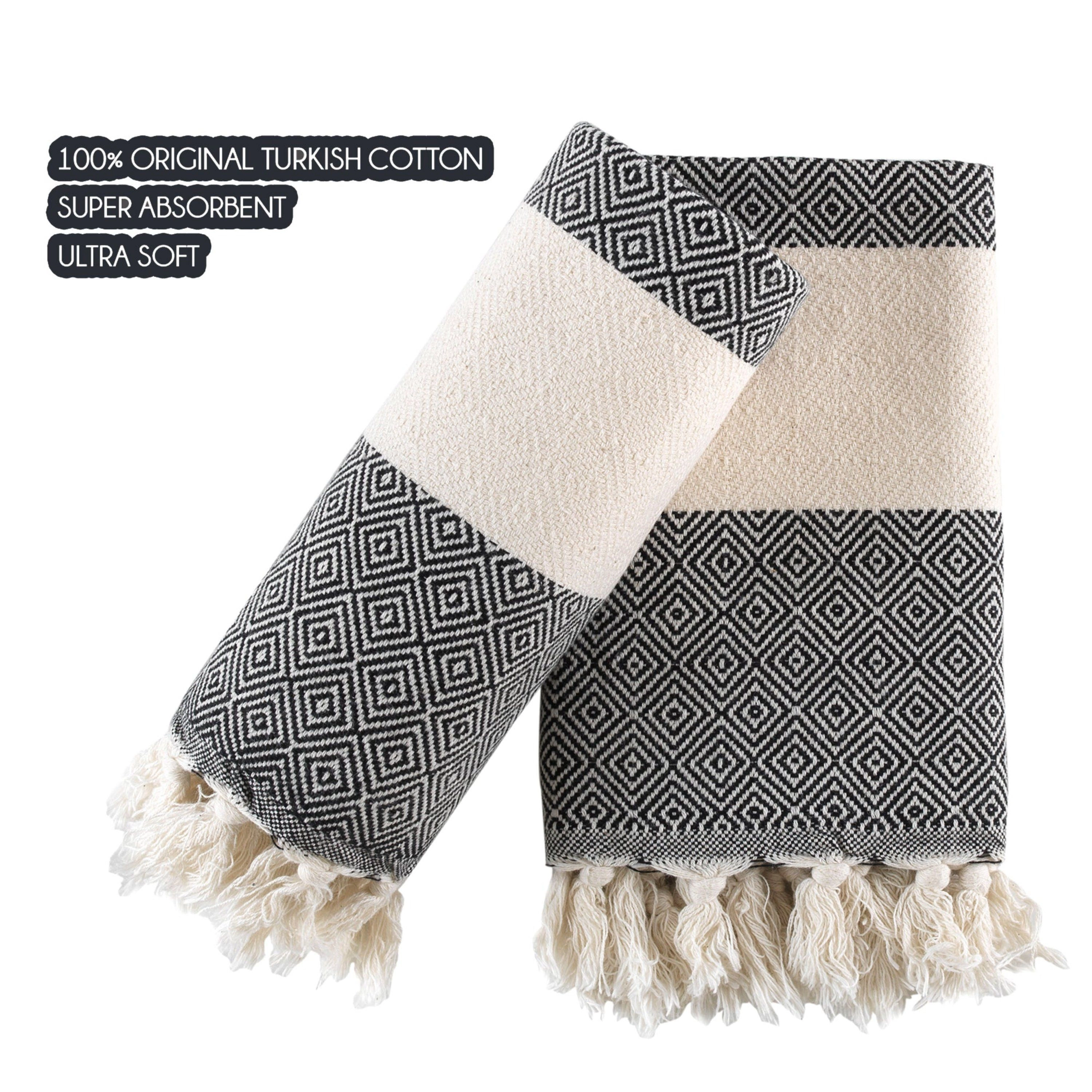 Wear Sierra Ultra Soft Turkish Cotton Hand Towels Set of 2