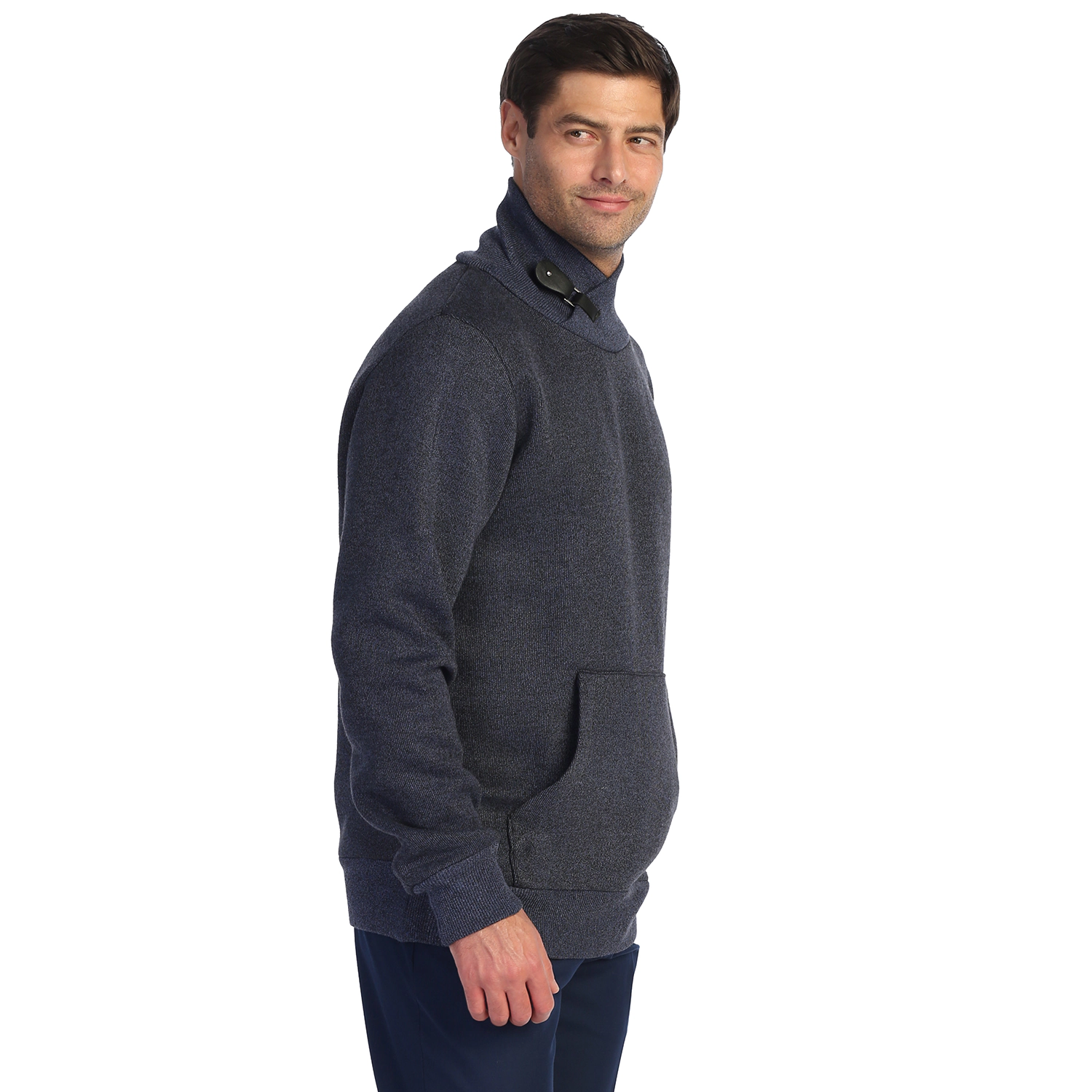 Gioberti Men's Knitted Turtleneck Collar Pullover Sweater with Soft Brushed Flannel Lining