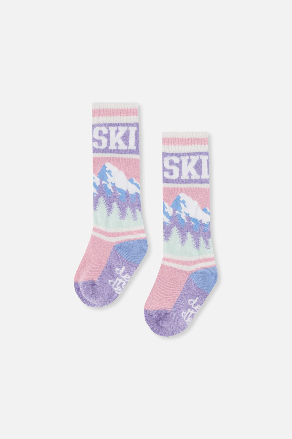 Deux par Girls Mountain Graphic Cushioned Ski Socks