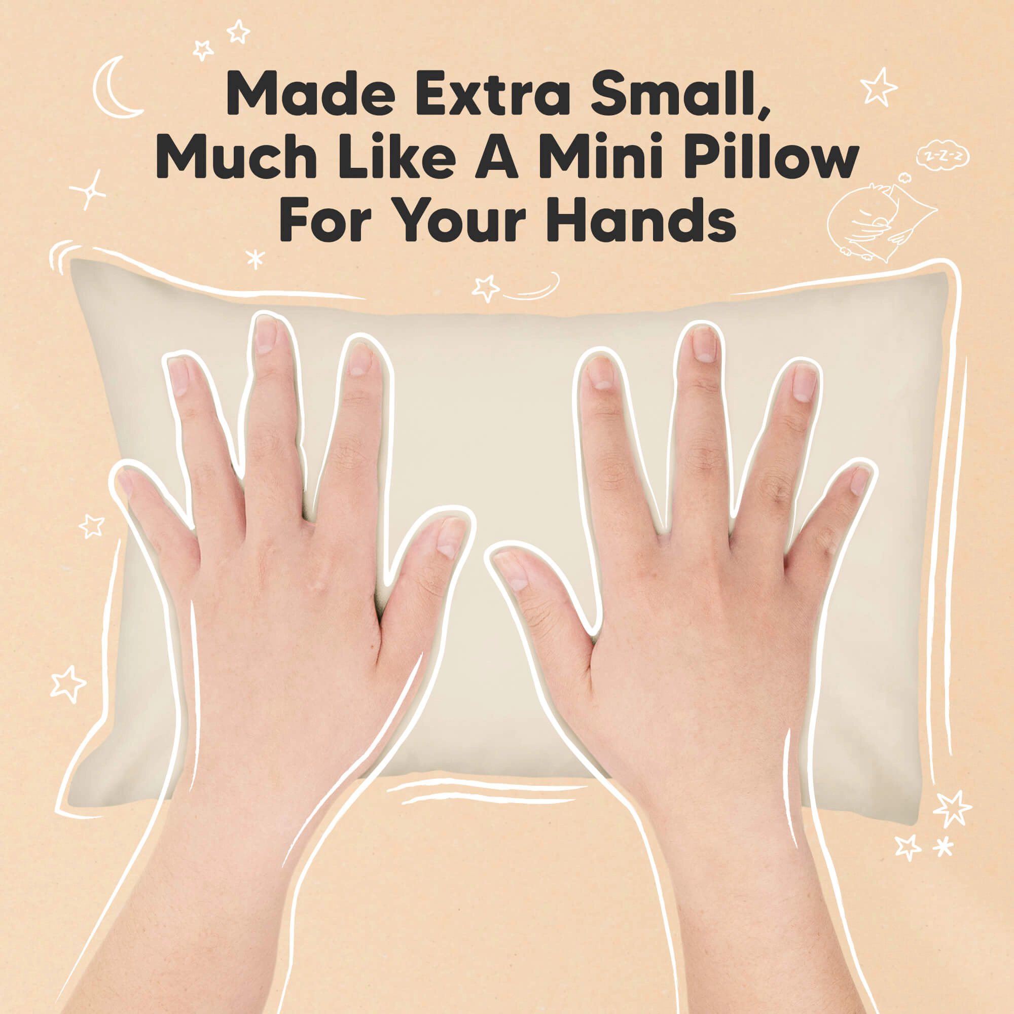 KeaBabies Mini Toddler Pillow With Pillowcase