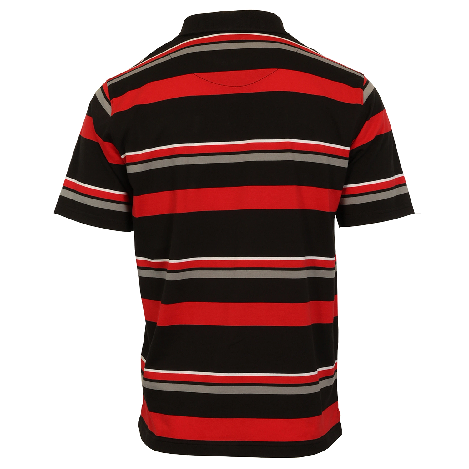 Gioberti Mens Multiple Stripe Polo Shirt With Pocket - Short Sleeve Yarn Dye