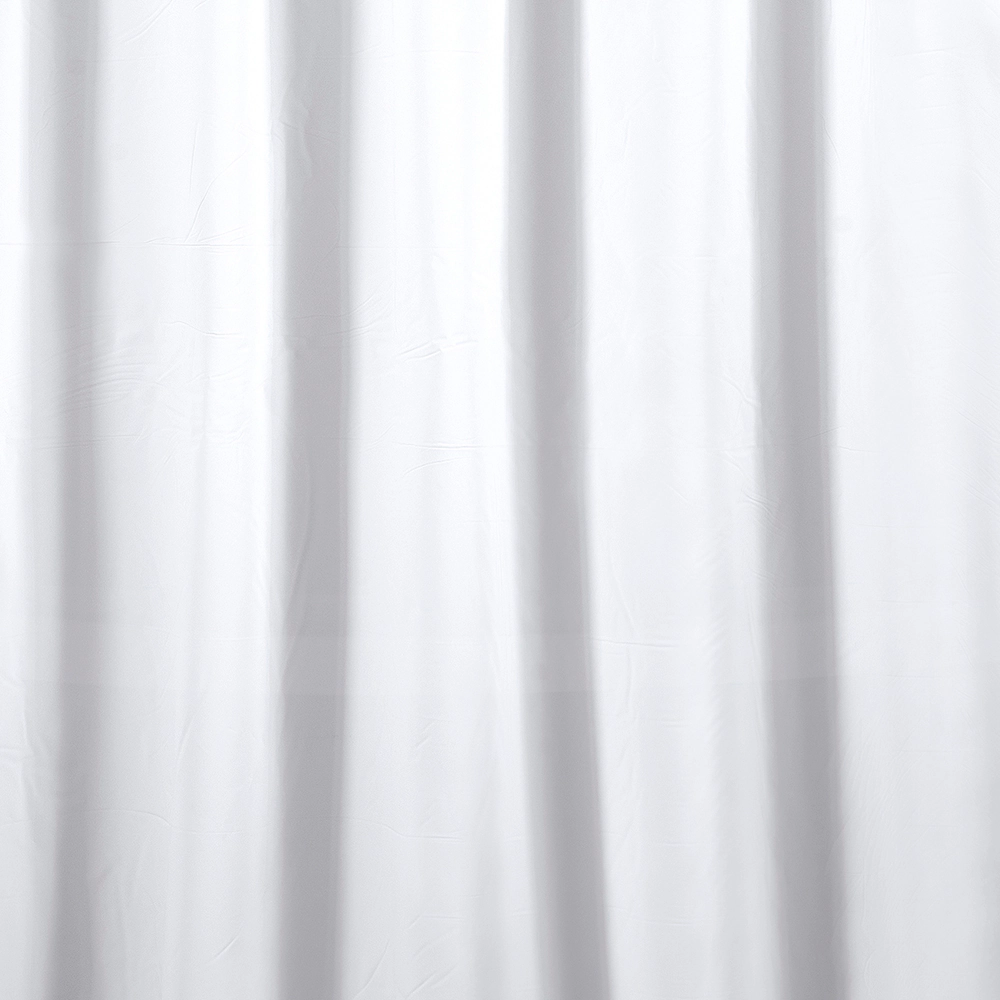 RT Designers Collection Home 3 Gauge Peva Stylish Shower Curtain Liner 70" x 72" White