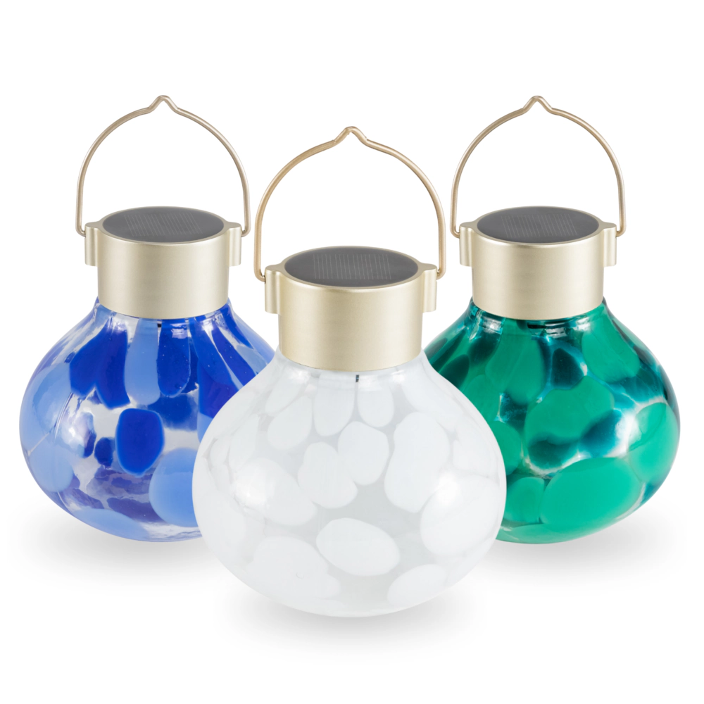 Allsop Home & Garden Solar Tea Lantern Multi Colored 3 pack