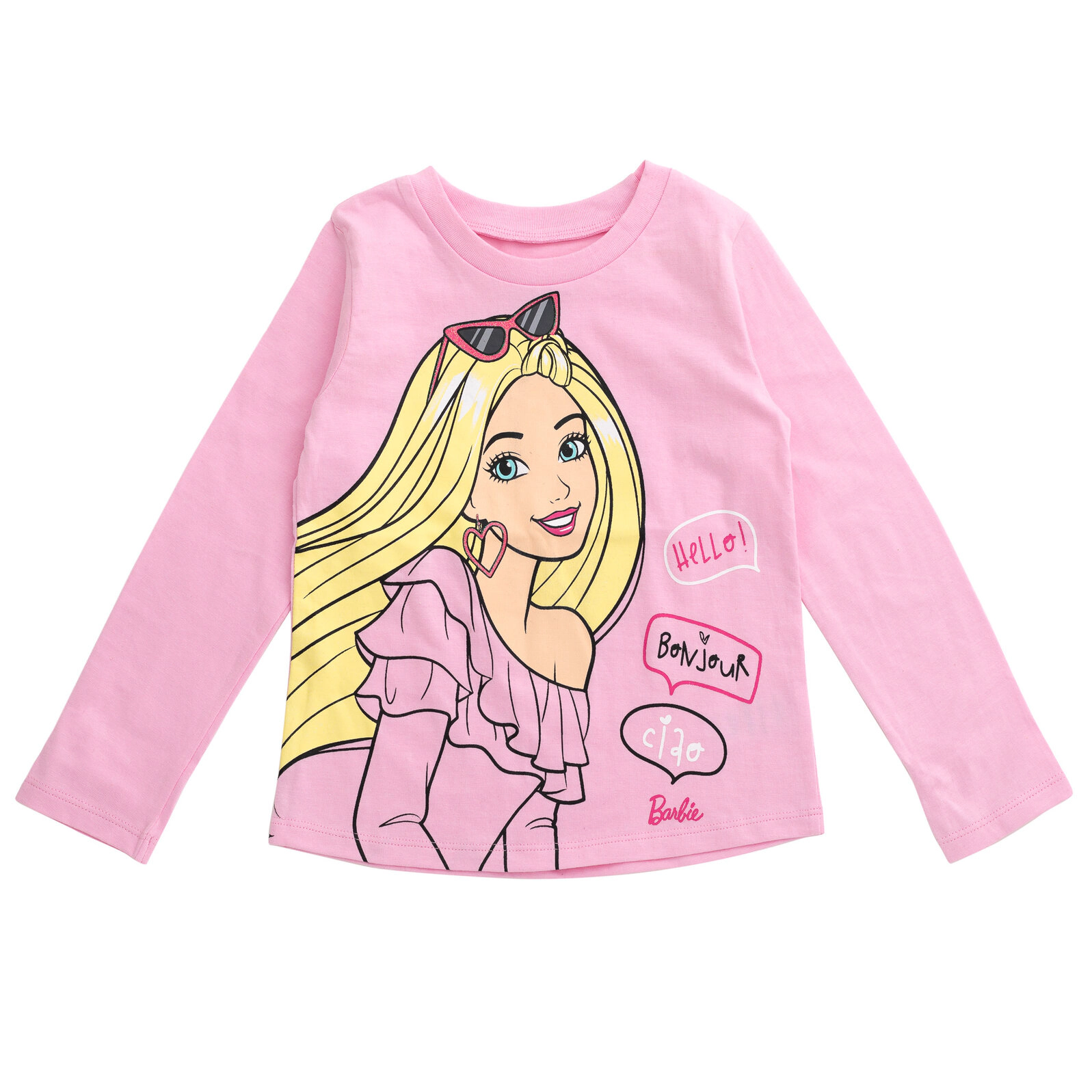 Barbie Girls' Long-Sleeve T-Shirt 3-Pack
