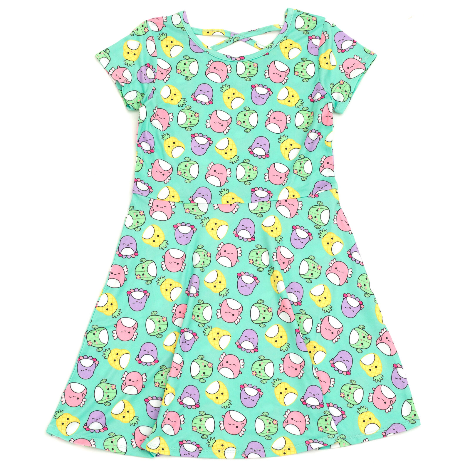 Squishmallows Girls' 2-Pack Skater Dresses