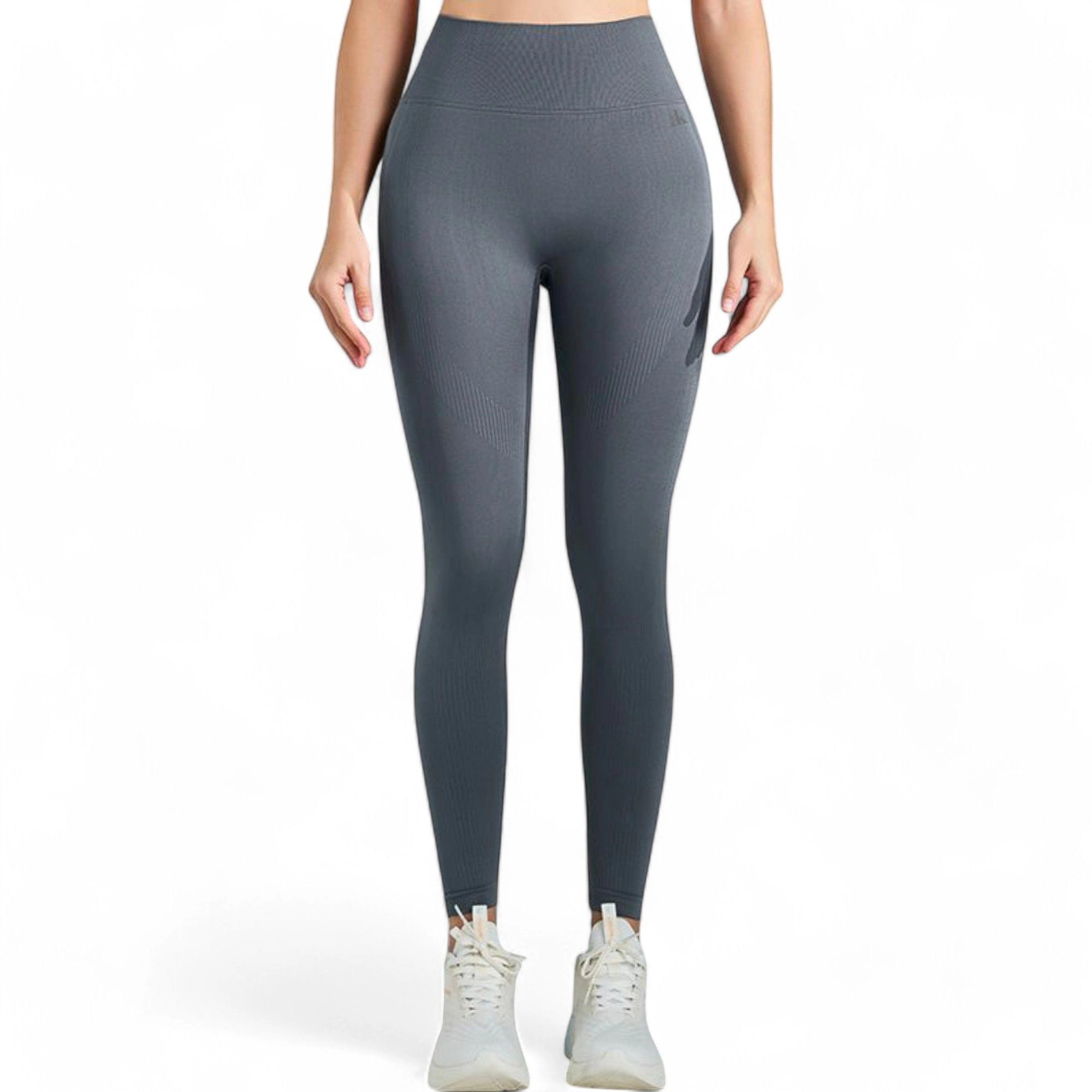 Anna-Kaci Women's High-Waist Ribbed Seamless Leggings with Sculpting Fit