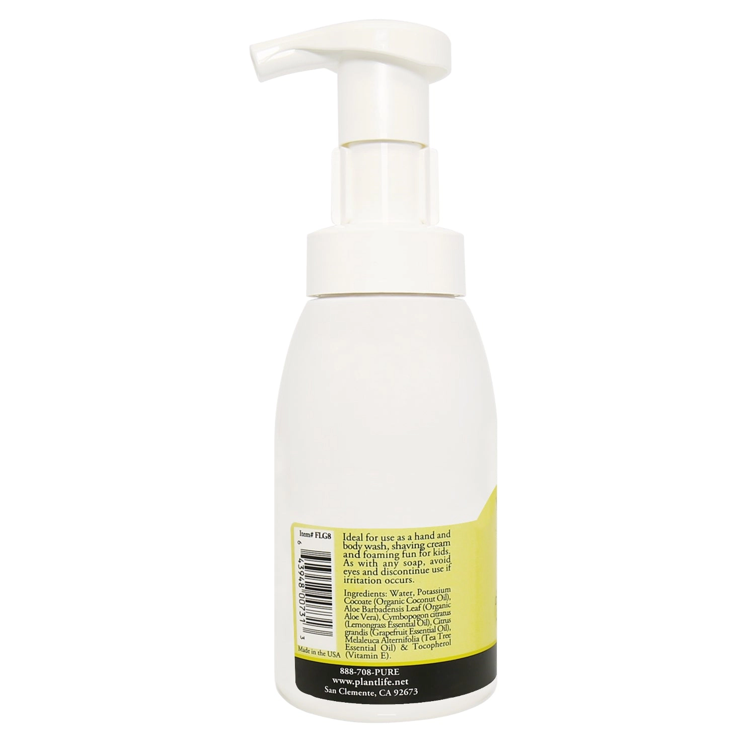 Plantlife Lemongrass Hand & Body Foam Soap