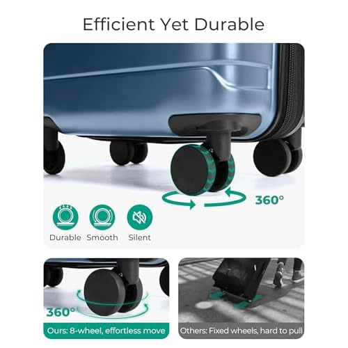 BAGSMART Carry-On Luggage 20" Expandable Spinner 22x14x9