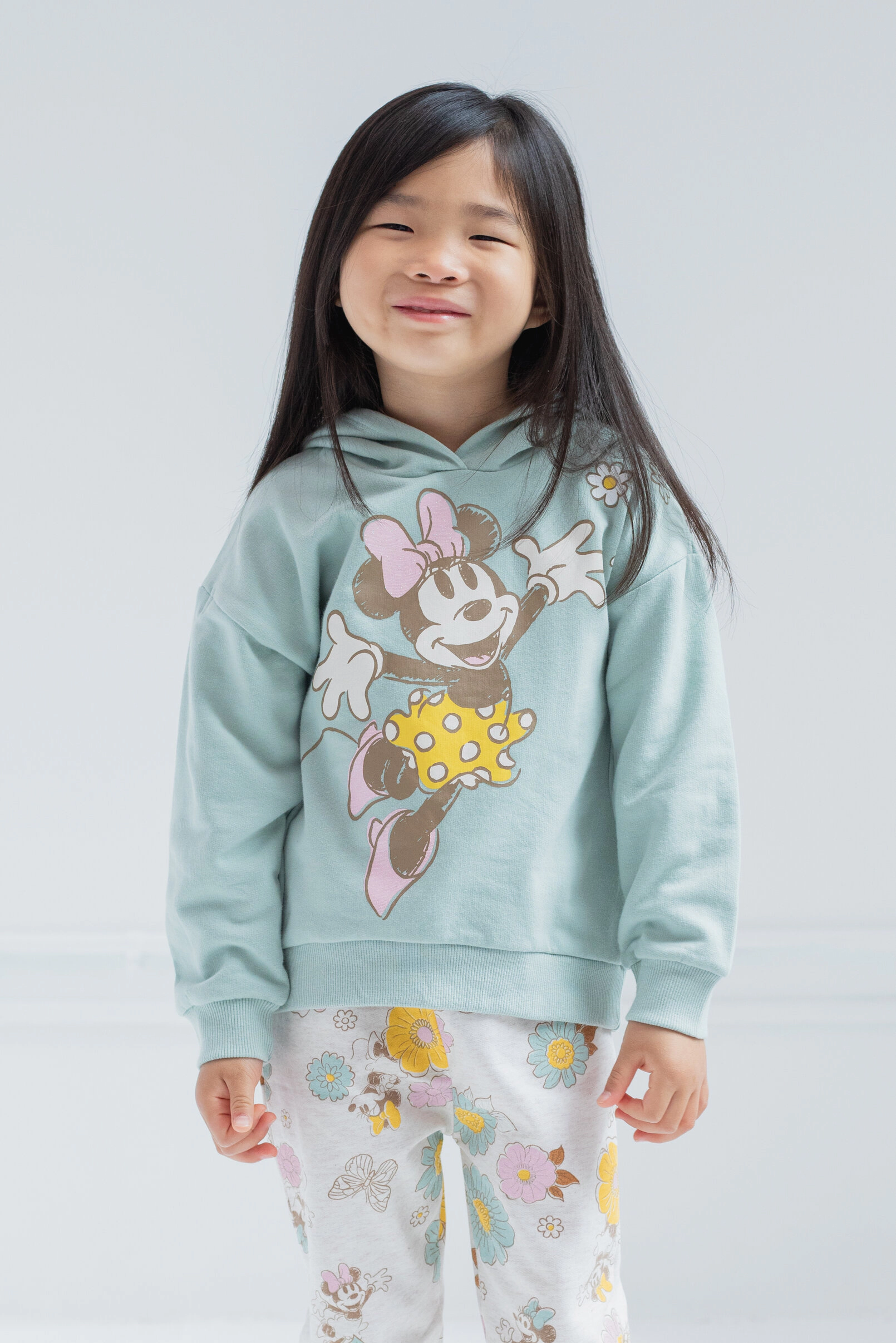 Disney Girls' 2-Piece Fleece Hoodie and Pants Set