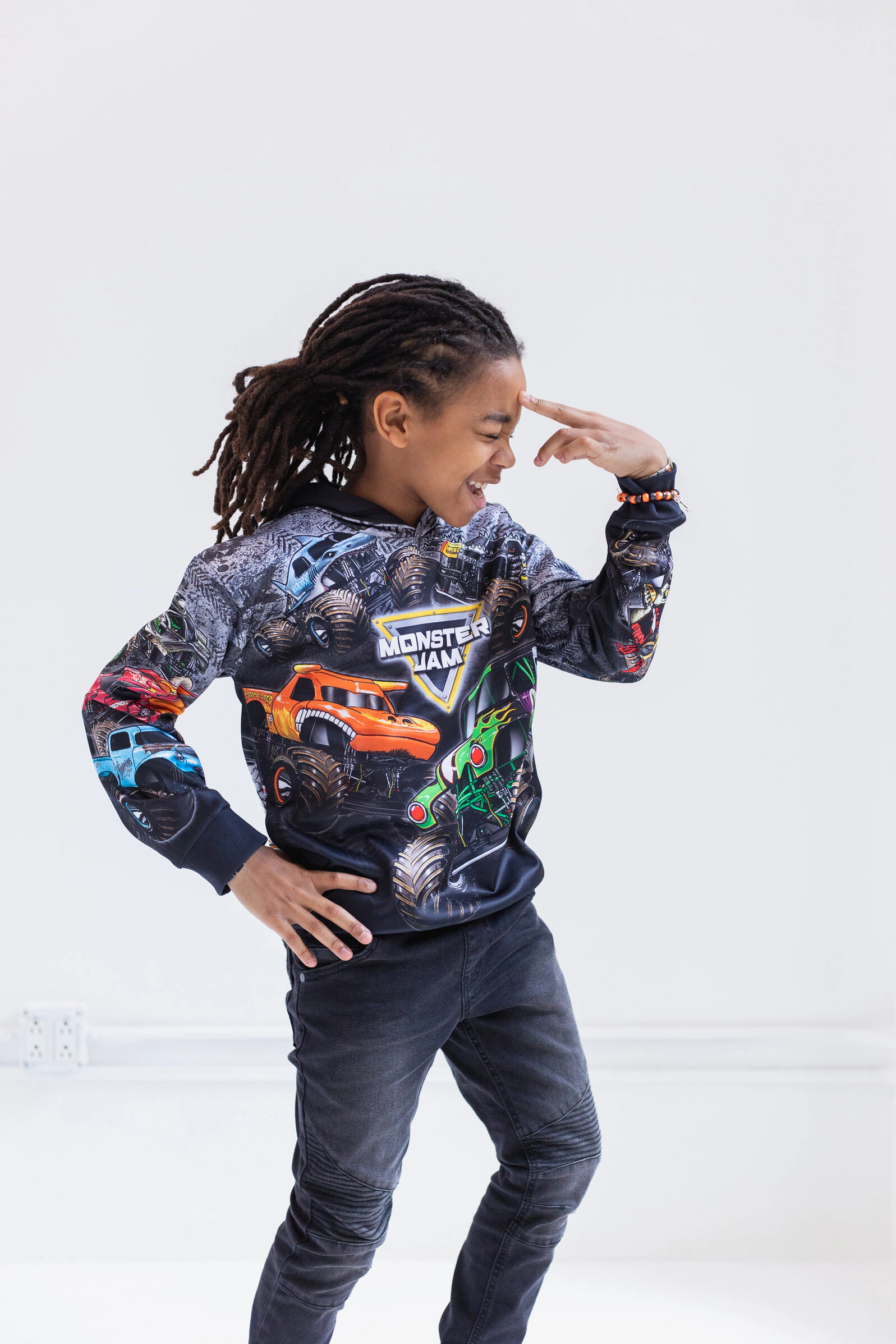 Monster Jam Fleece Hooded Sweatshirt