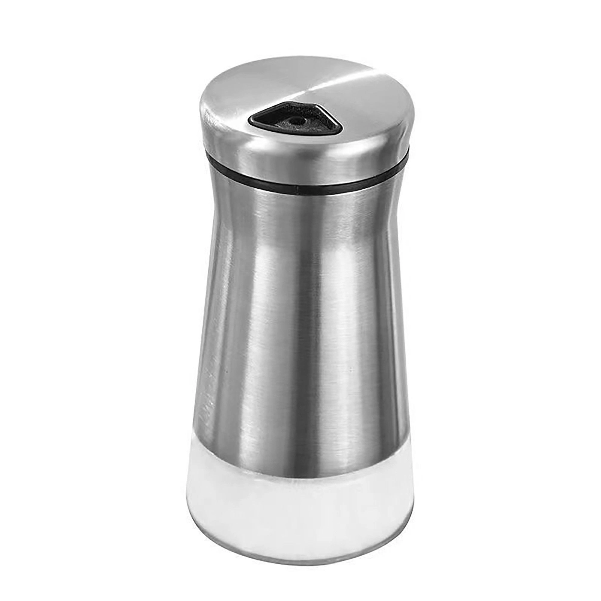 Alilang Women Stainless Steel Spice Shaker Jar with Glass Base and Dispensing Lid