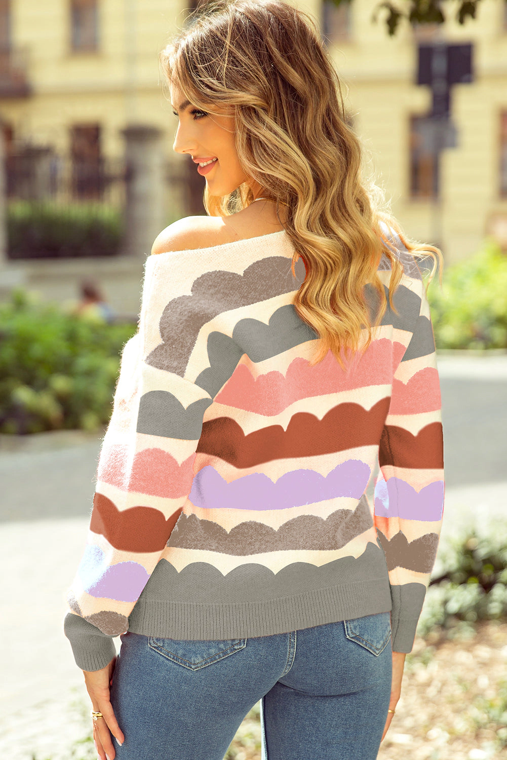 Threaded Pear Women's Zelda Sleeve Drop Shoulder Sweater