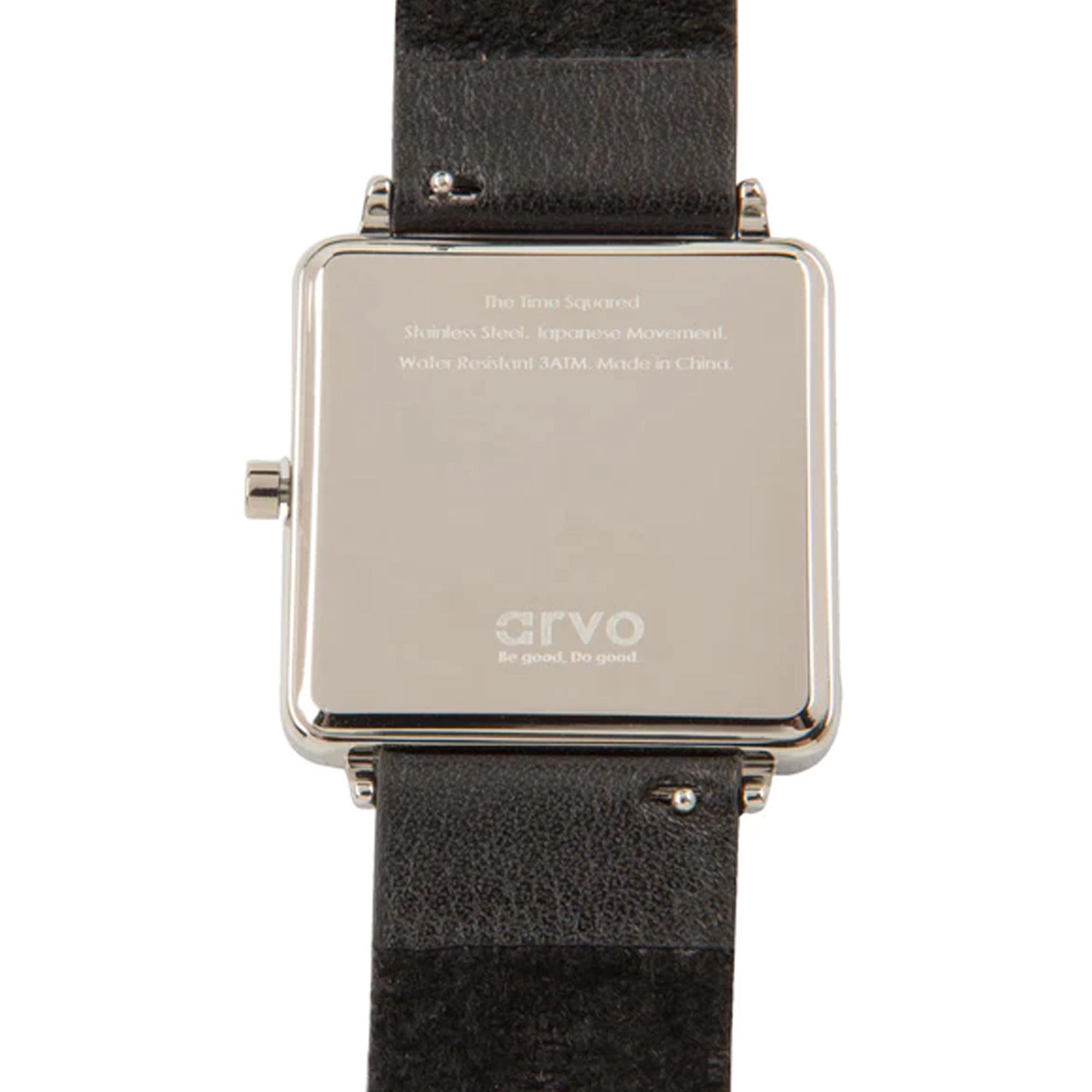 Arvo Time Squared Black Dial Watch