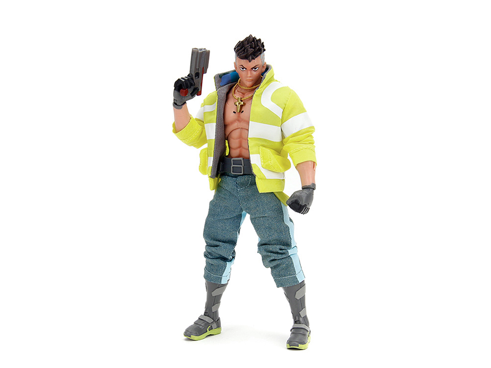 Jada David Martinez 6" Moveable Figure with Accessories and Alternate Head and Hands "Cyberpunk: Edgerunners"