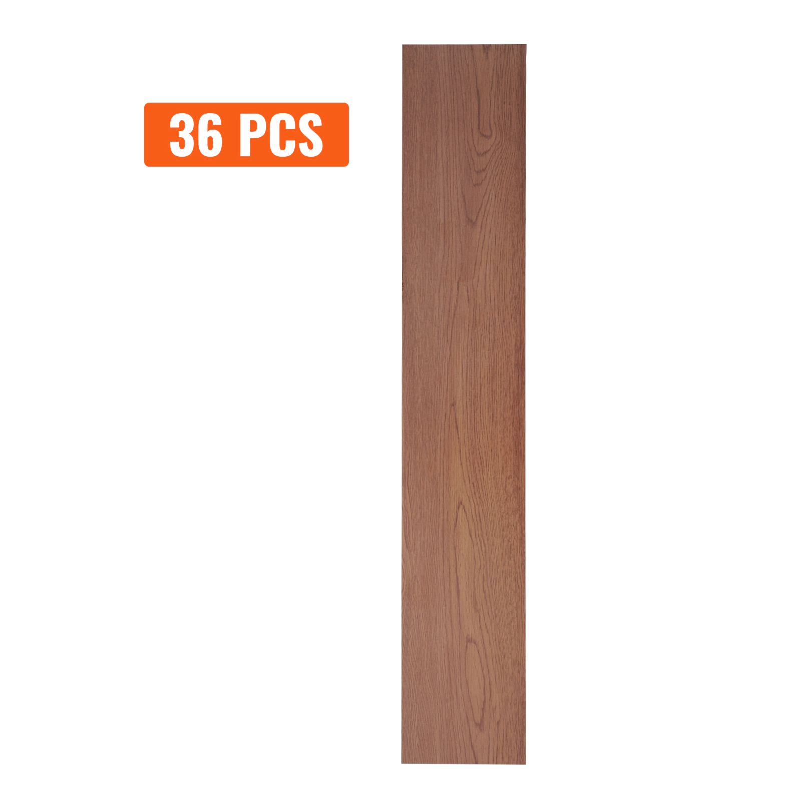 HONGGE Peel & Stick Vinyl Floor Tiles, 36-Pack 36 x 6 In, Wood Grain DIY Flooring, 2.5mm Thick