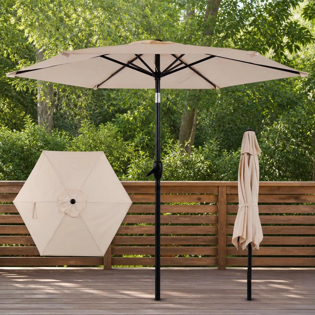 WOW PIONEER 96.5 Inch Round Patio Umbrella