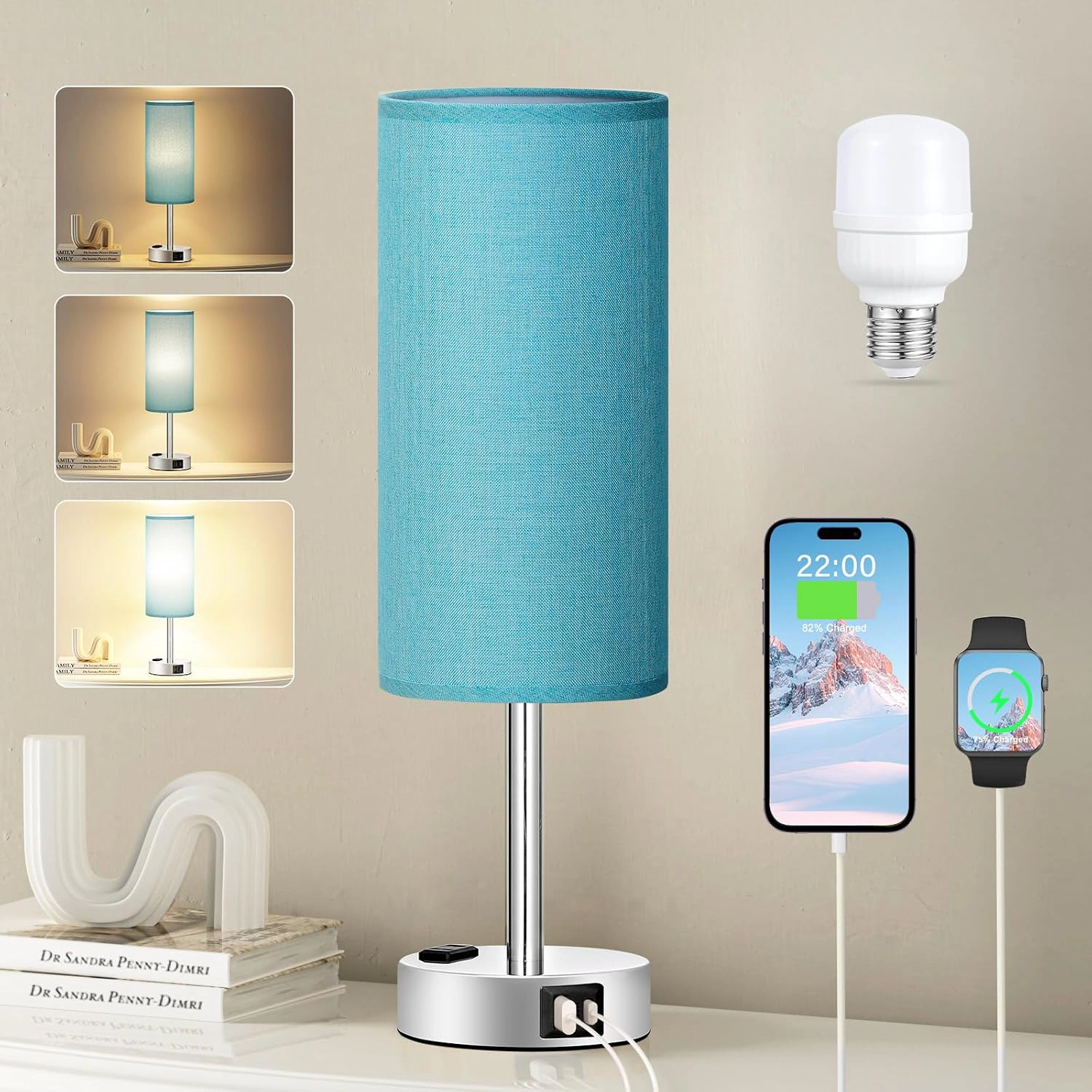 Fenmzee Bedside Lamp for Bedroom