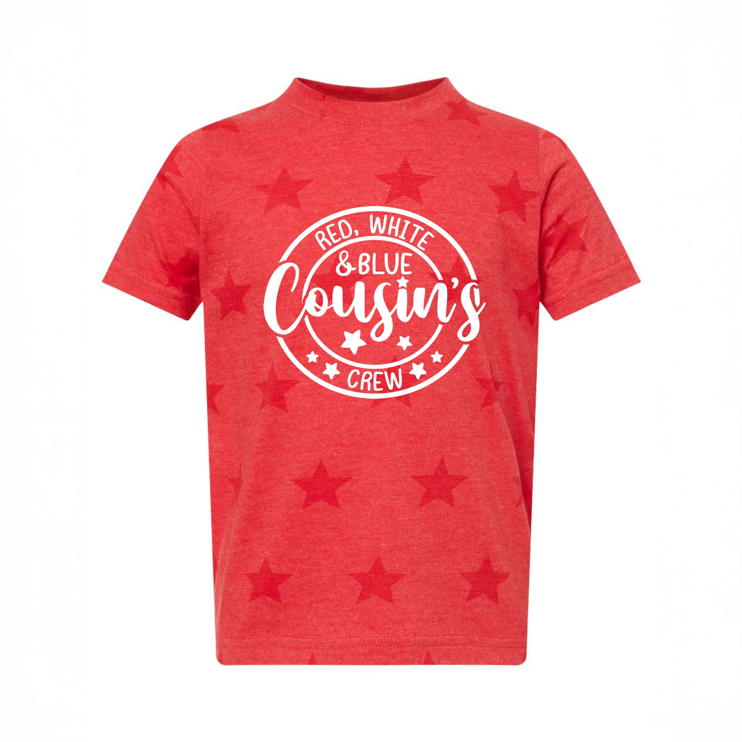 The Juniper Shop - Red White And Blue Cousin's Crew Toddler Short Sleeve Star Tee