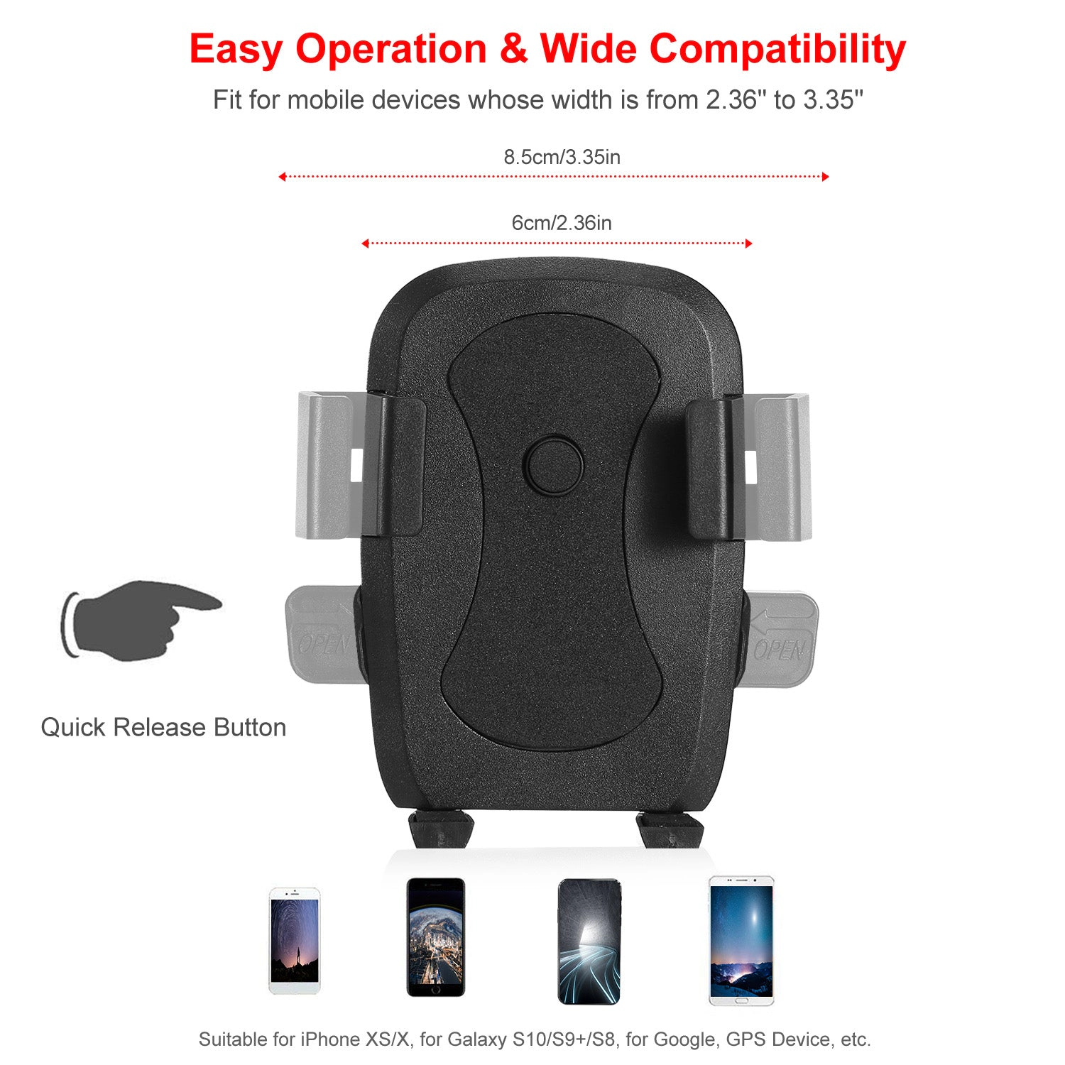 GBruno 360° Rotation Air Vent Car Phone Mount