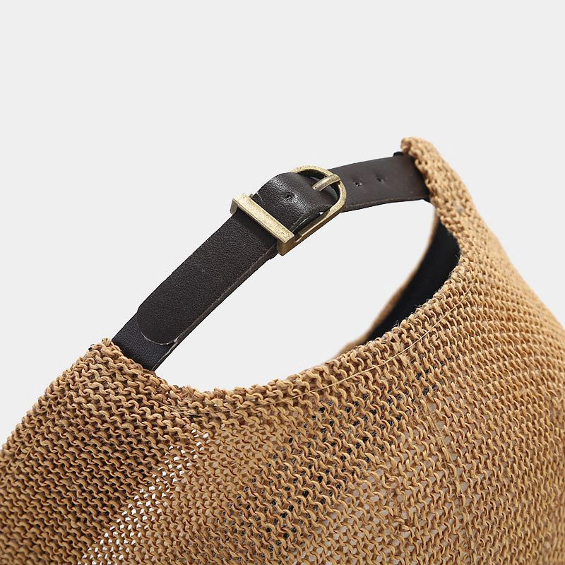 Anna-Kaci Women's Women Straw Baseball Cap Lightweight Breathable Sun Hat Casual Summer Visor Hat