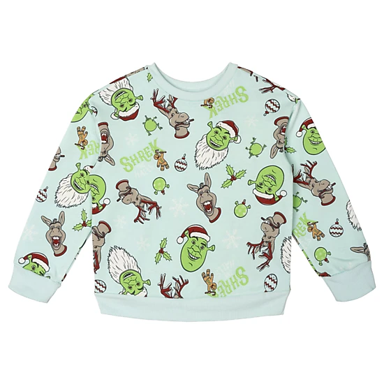 DreamWorks Shrek Boys' Fleece Sweatshirt and Pants Pajama Set