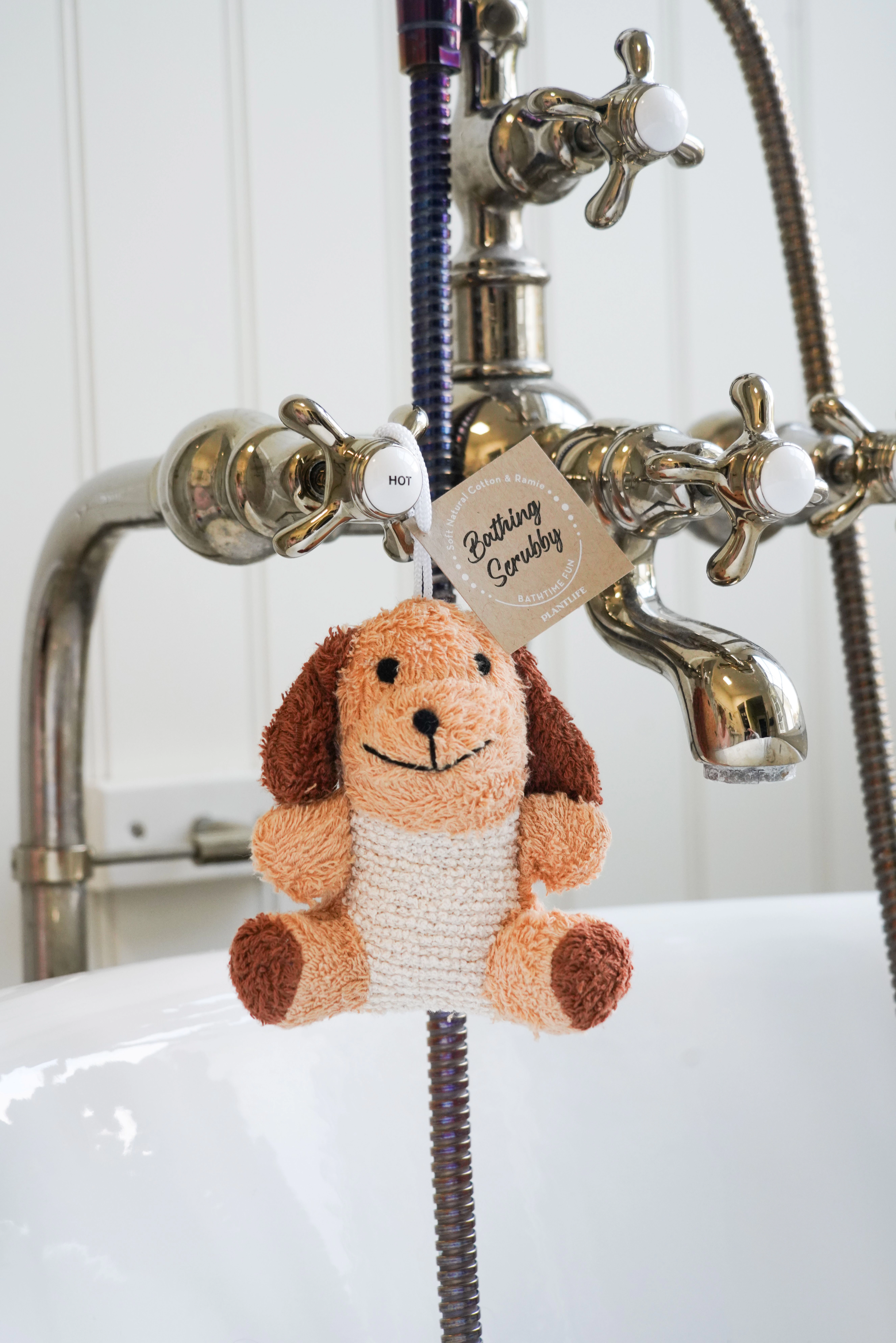 Plantlife Puppy Ramie Bath Scrubby
