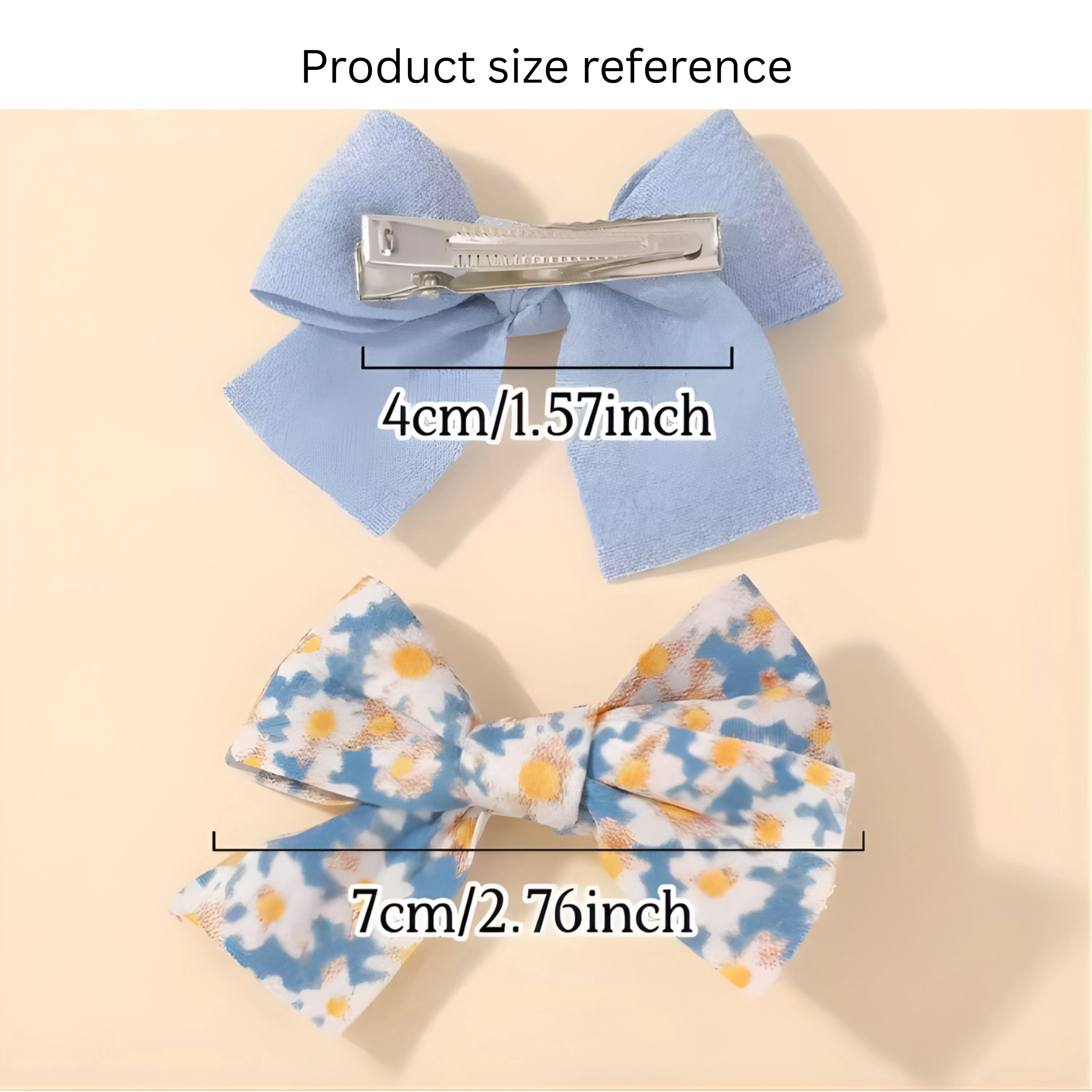 Kitcheniva 4 Pcs Children's Bow Hair Clips
