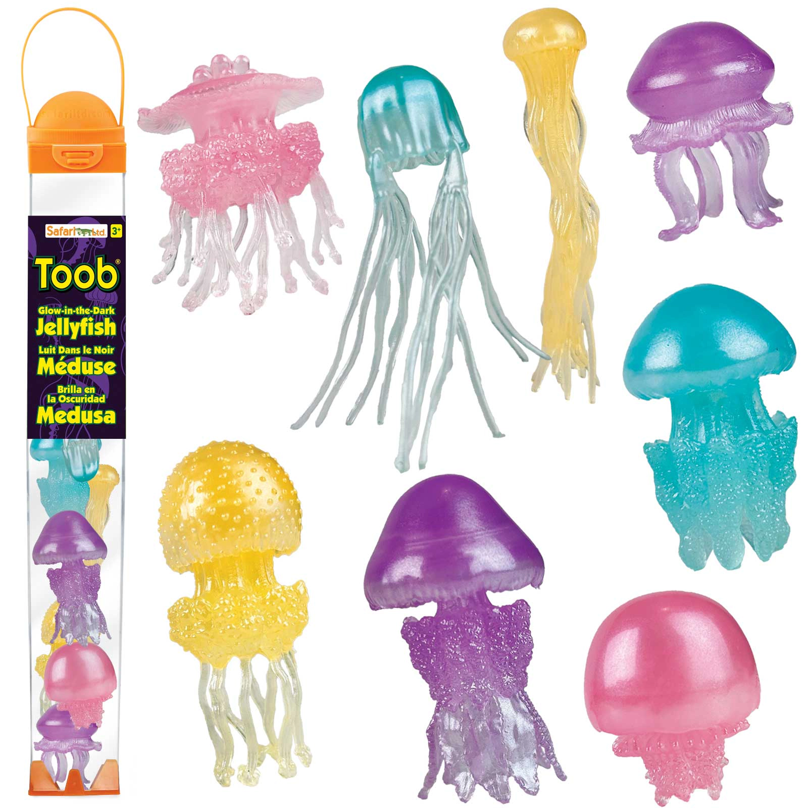 Safari Ltd. - Jellyfish TOOB - contains 8 Mini Figurines