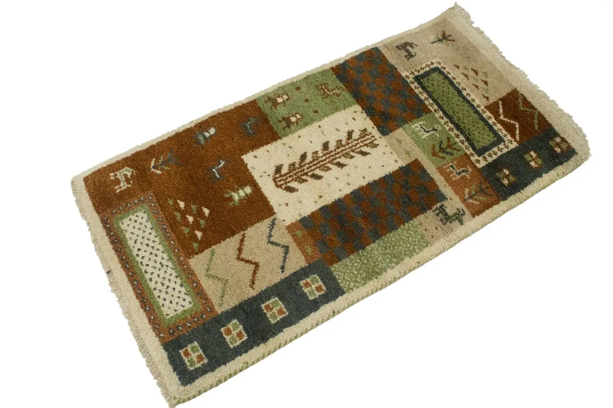 Magic Rugs Beige Geometric 2X4 Indo-Gabbeh Oriental Rug